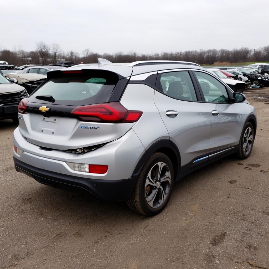 2022 Chevrolet Bolt EUV with rear end damage