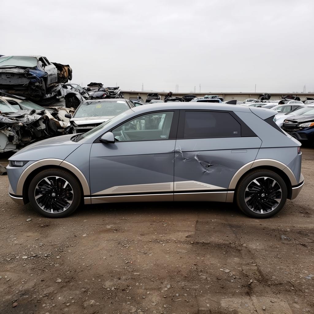 2023 Hyundai Ioniq 5 with side damage
