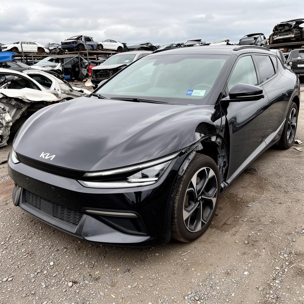 2023 Kia EV6 Wind with front end damage