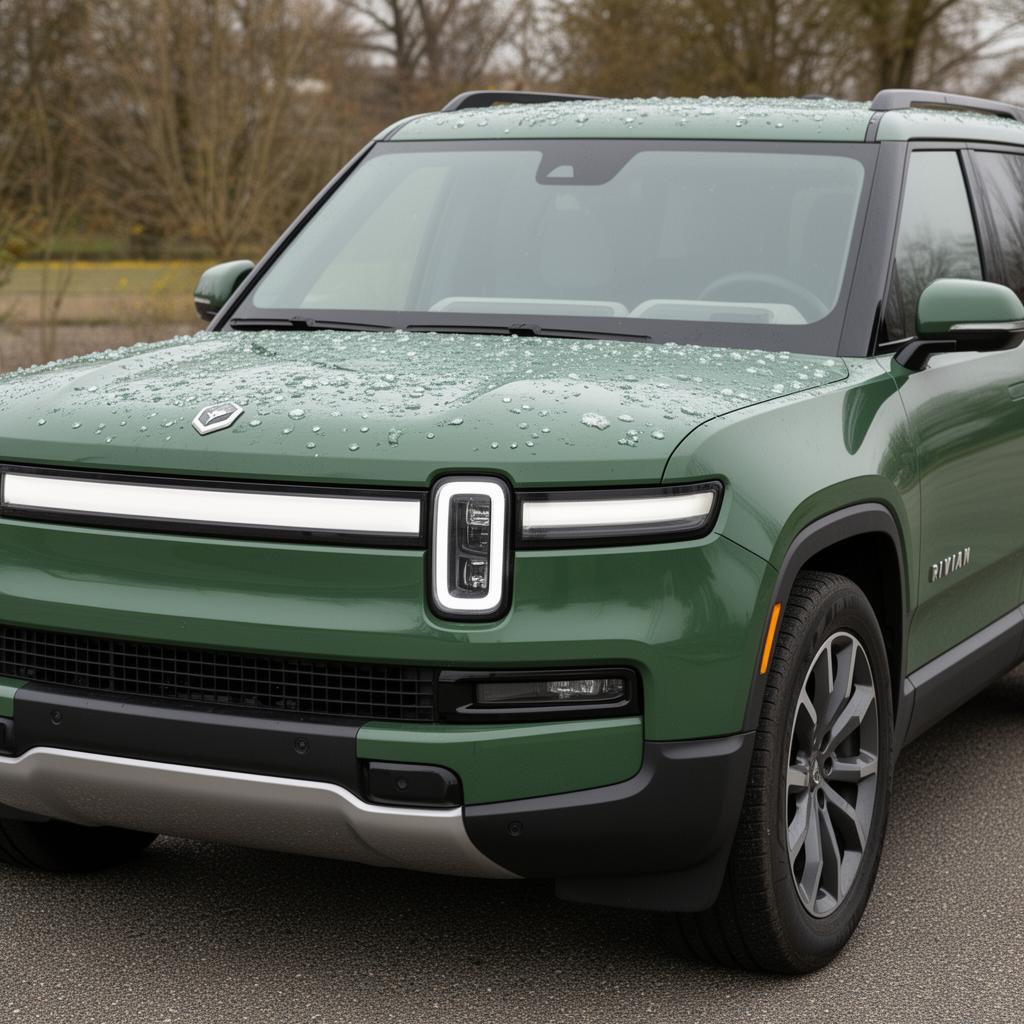2022 Rivian R1S with hail damage